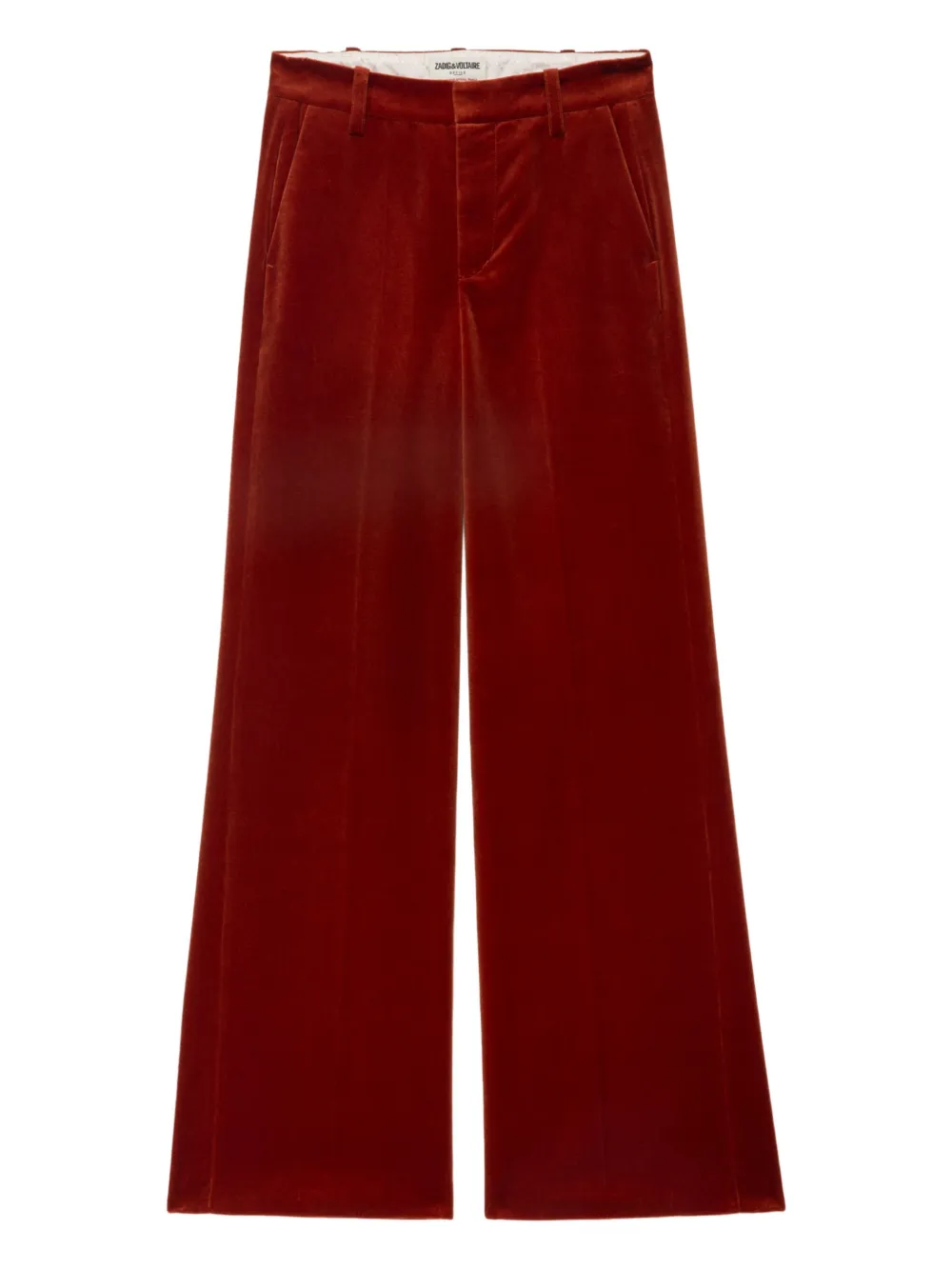 

Бархатные брюки широкого кроя Zadig&Voltaire, красный