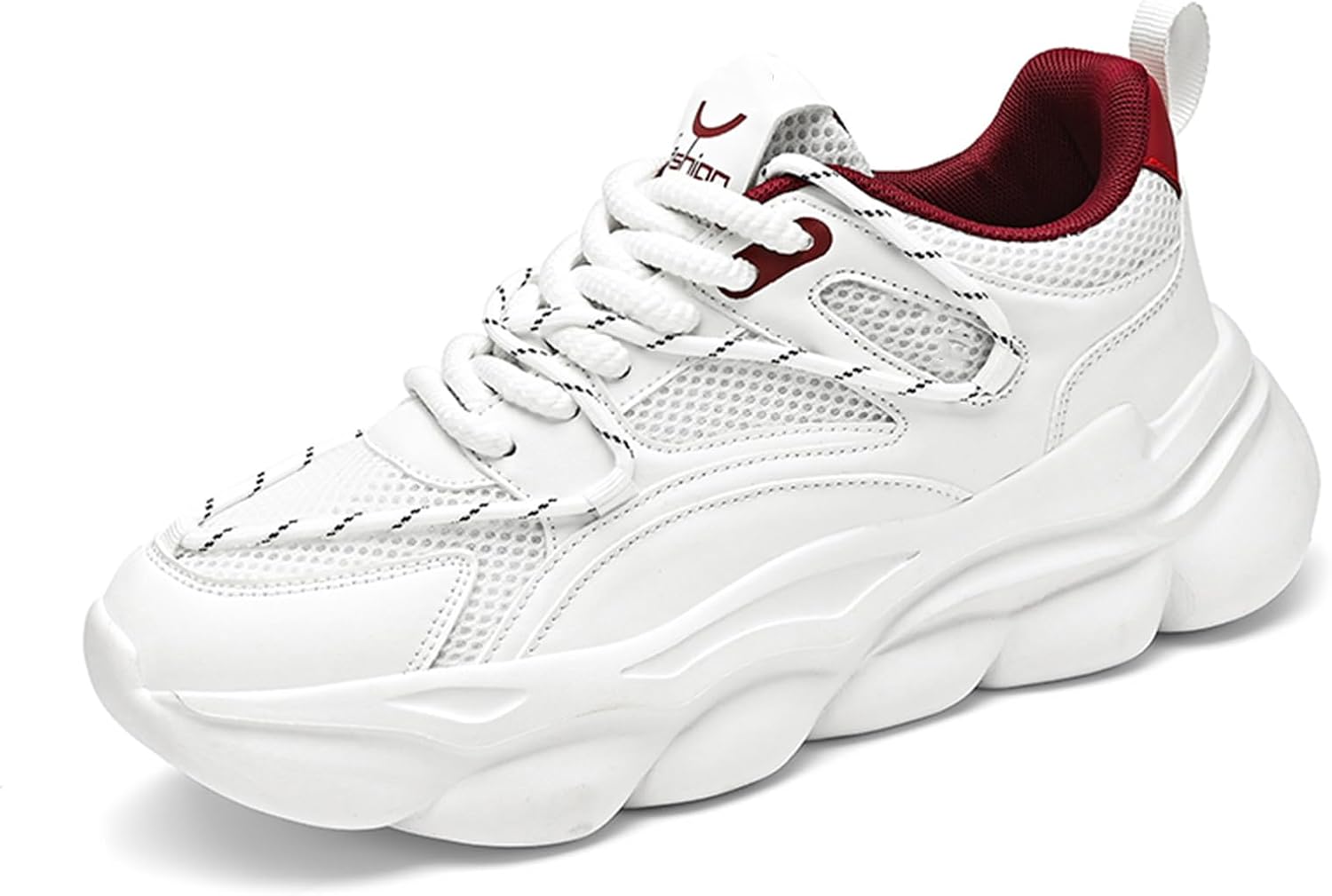 

Мужские кроссовки для бега на шоссе с амортизацией, мужские кеды, теннисные, для тренировок, спортивного стиля, для ходьбы Spwagym, белый