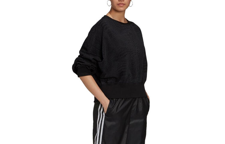 Толстовка женская черная Adidas Originals — фото 3