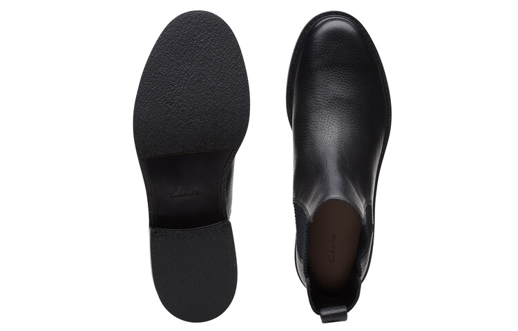 Ботинки челси женские Clarks на каблуке, черный — фото 3
