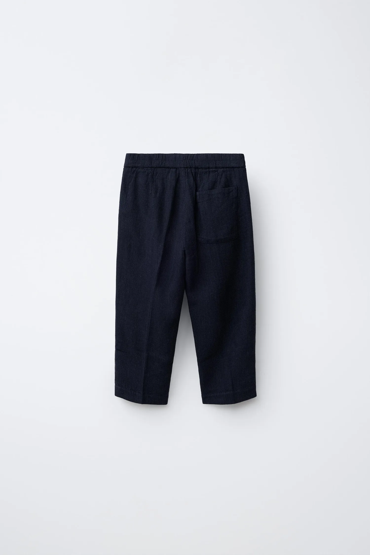 Брюки от костюма из льняной смеси Zara, темно-синий — фото 2