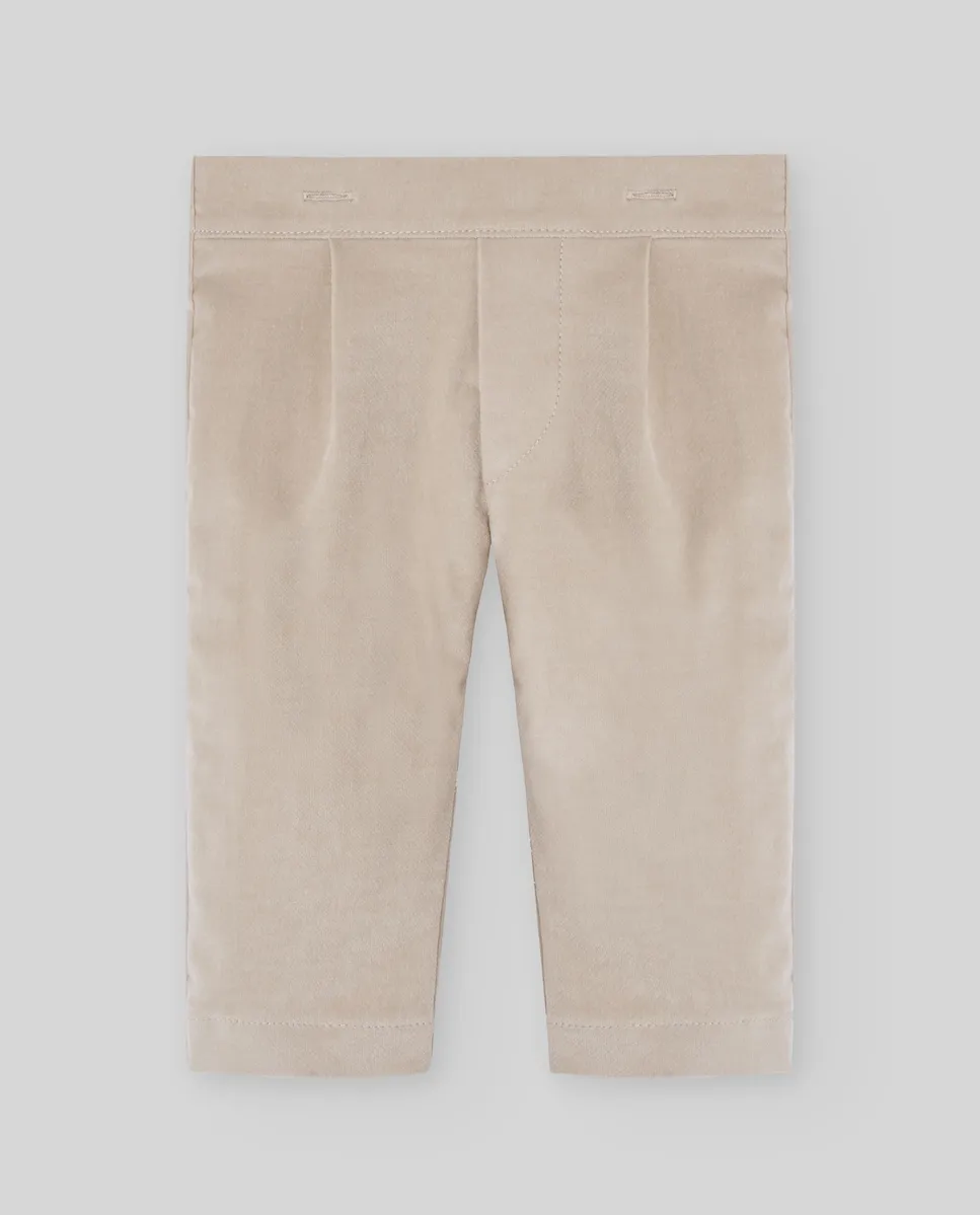 

Длинный бархатный брюки для малыша коллекция Paz Paz Rodríguez, бежевый