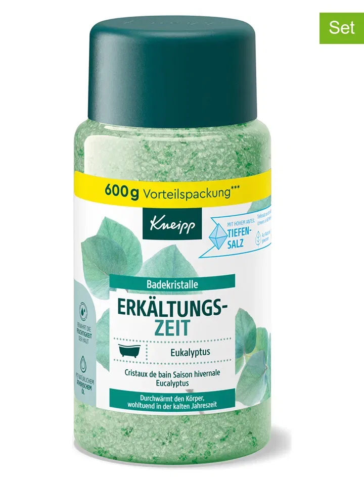 Набор кристаллов для ванны Erkältungszeit Kneipp 2 x 600 г