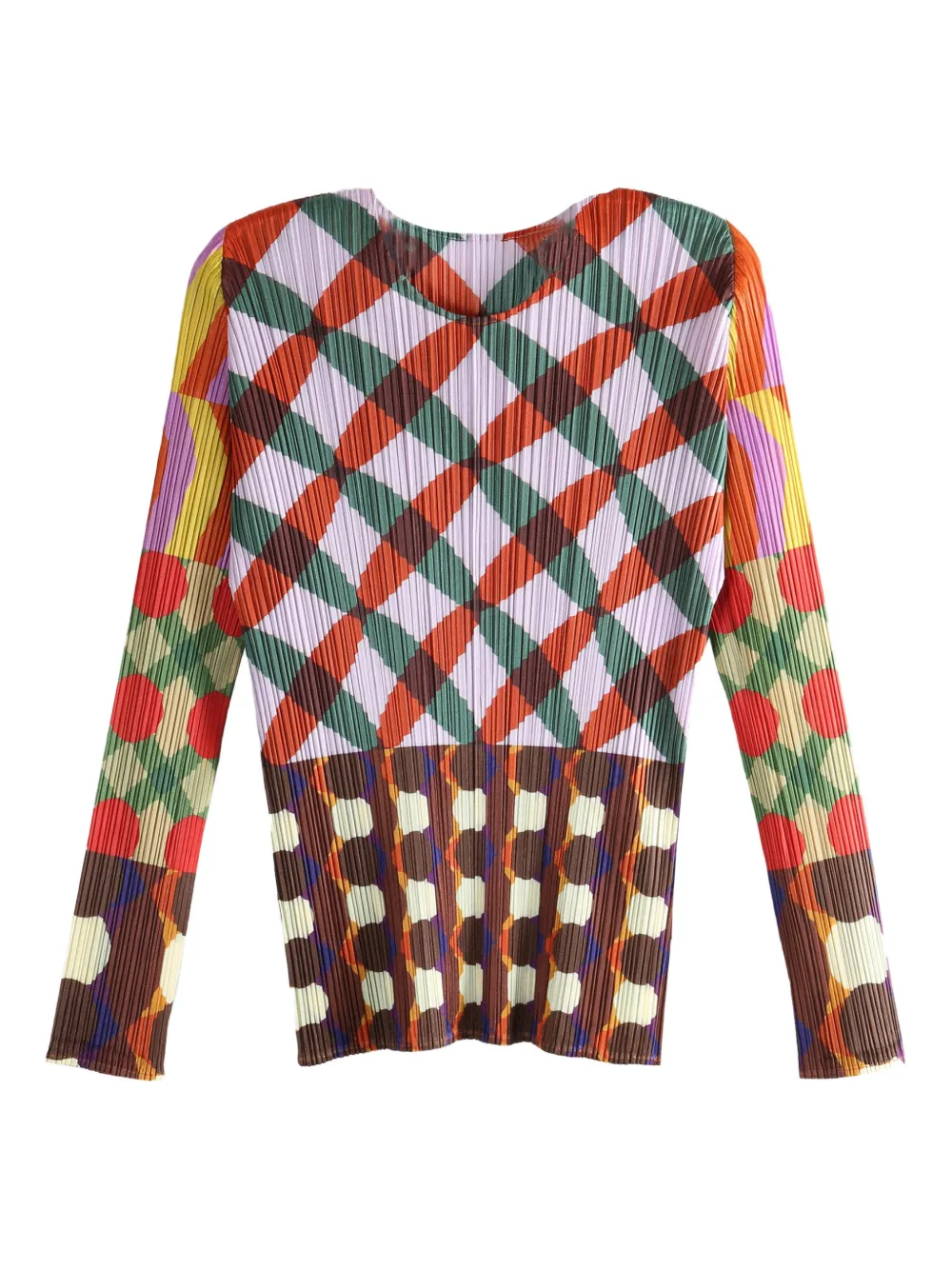 

Плиссированный топ с принтом Pleats Please Issey Miyake, фиолетовый