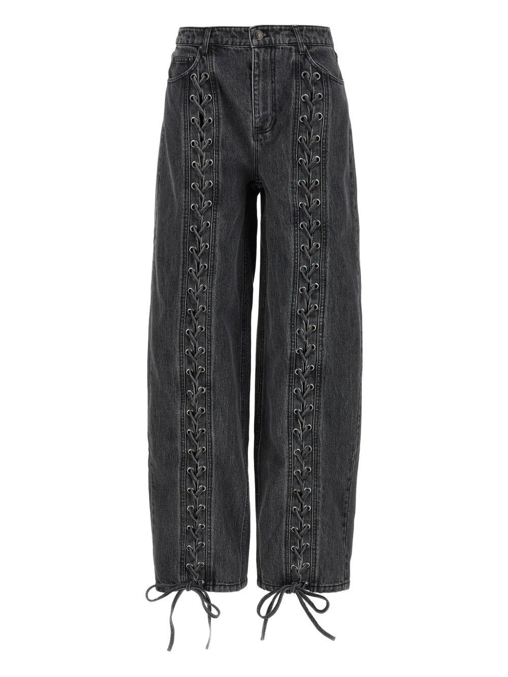 

Джинсы со шнуровкой на штанинах Rotate Birger Christensen, серый