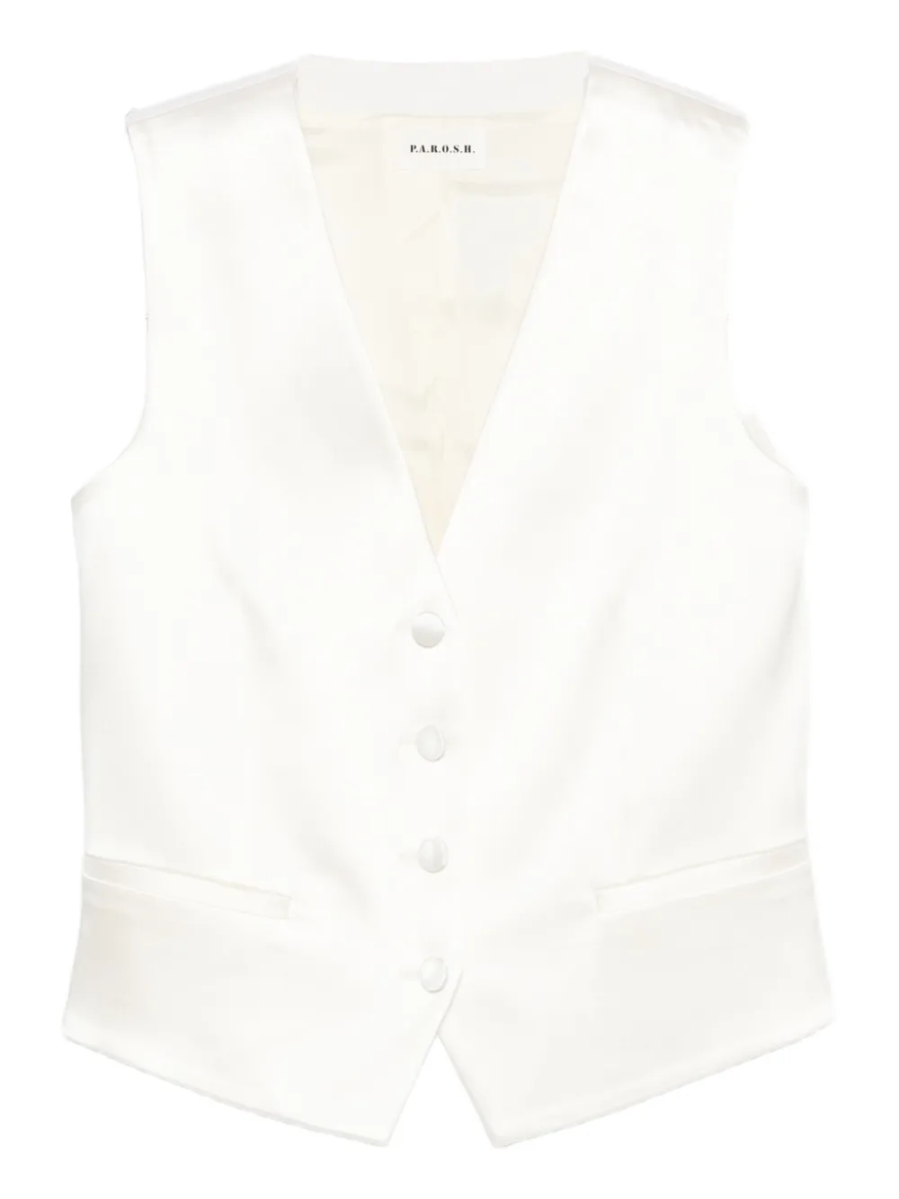 

Жилет на пуговицах P.A.R.O.S.H., белый