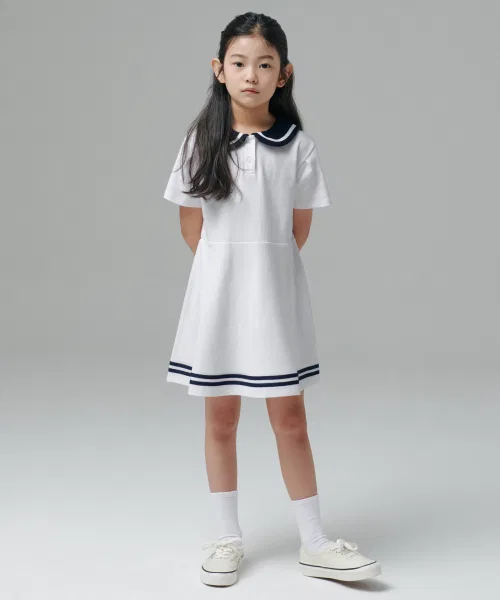 Детское платье MUSINSA STANDARD KIDS Sailor Jersey Dress