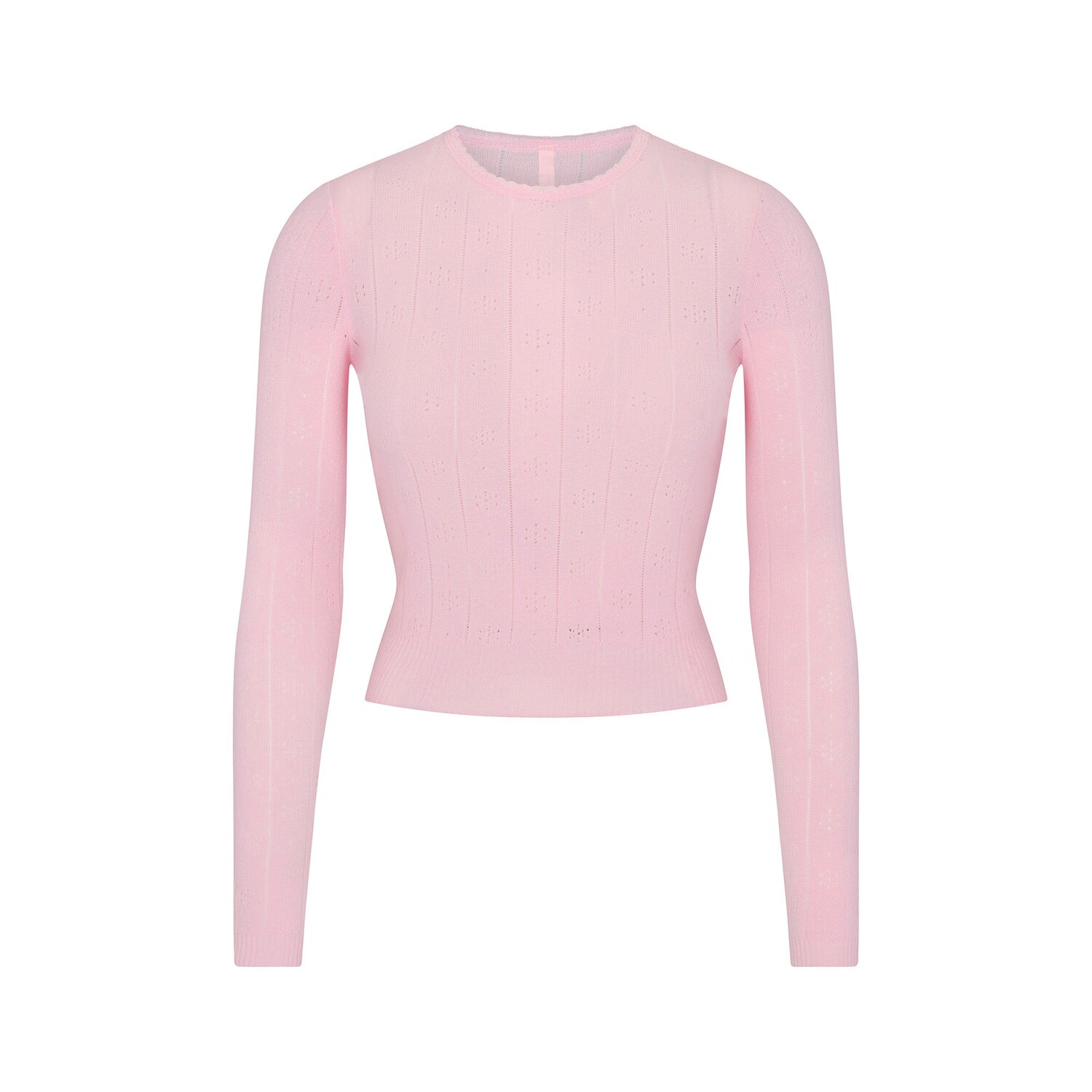 

Топ с длинным рукавом SKIMS, цвет baby pink