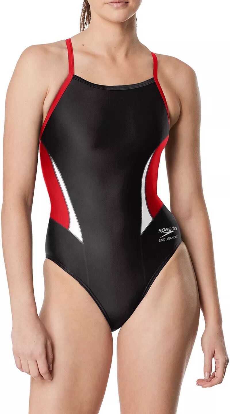 

Женский цельный купальник Speedo с краями, черный