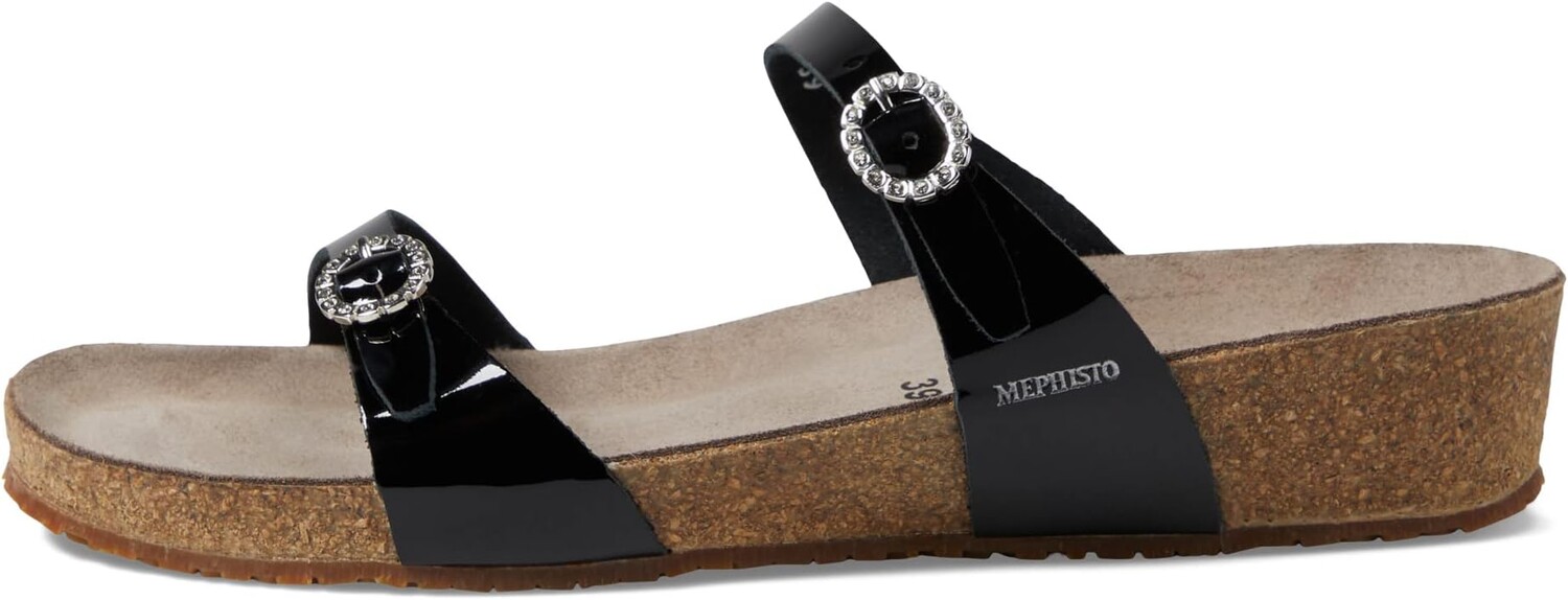 Сандалии на плоской подошве Idelya Mephisto, цвет Black Patent Leather — фото 4
