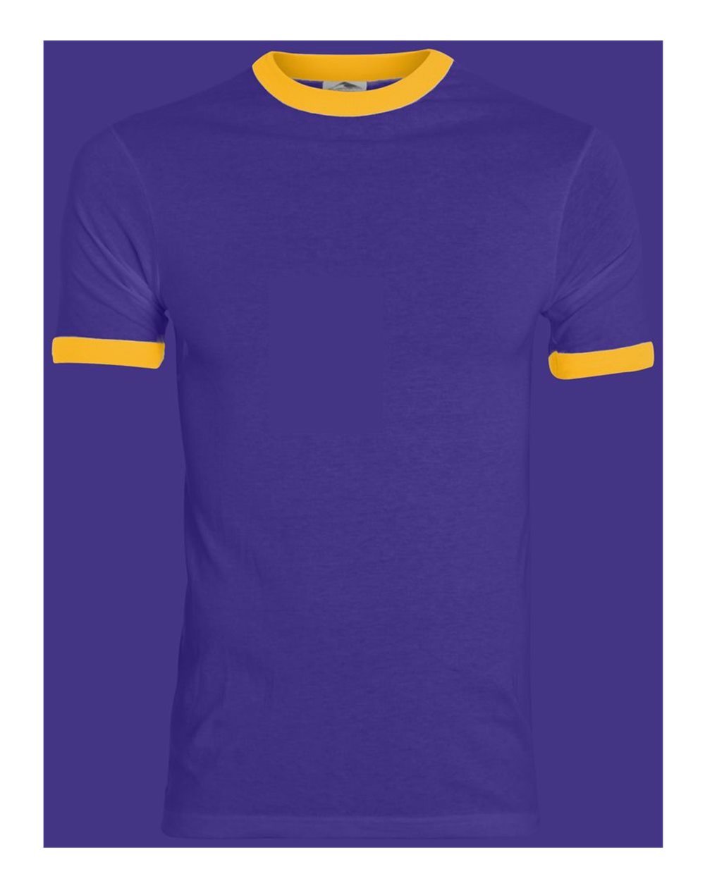 

Футболка Ringer 50/50 Augusta Sportswear, фиолетовый/золотой