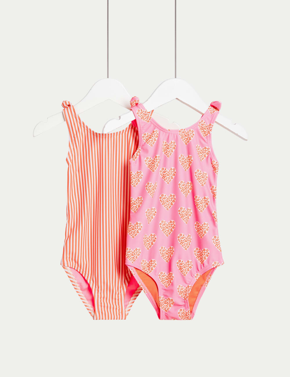 

2 пары купальников Heart & Stripe Marks & Spencer, розовый
