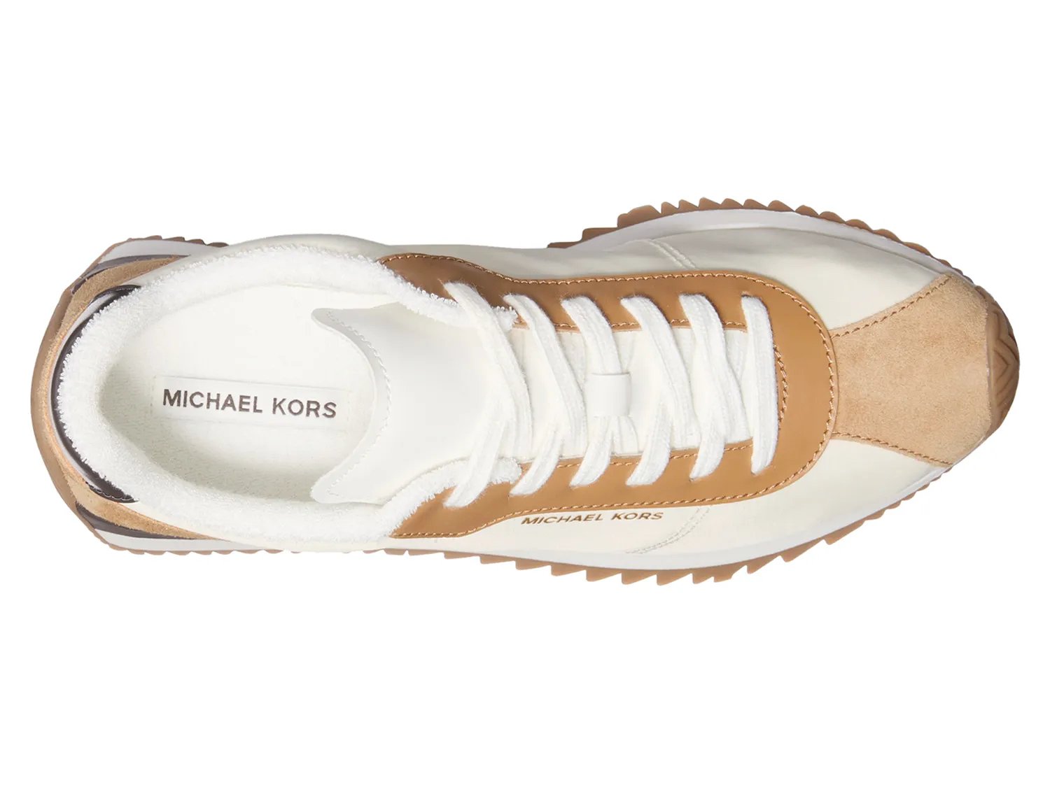 Кроссовки Michael Michael Kors Rhodes Sneaker - Women's, белый/коричневый — фото 3