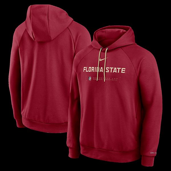 Мужская баскетбольная толстовка raglan dri-fit garnet florida state seminoles 2025 courtside Nike