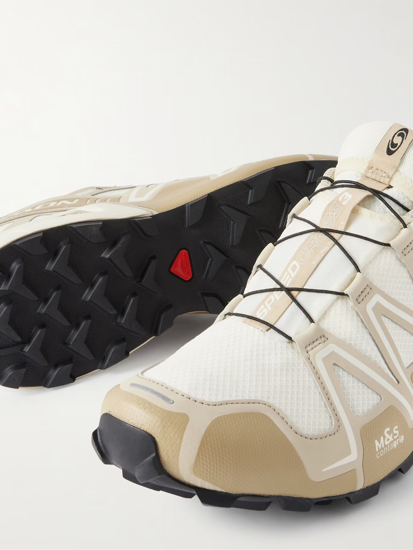 

Кроссовки Speedcross 3 GTX с резиновой отделкой GORE-TEX Mesh SALOMON, бежевый