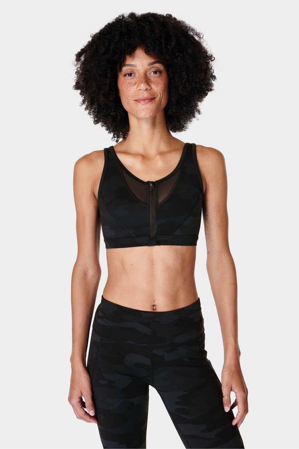 

Значок силы спортивного бюстгальтера Sweaty Betty, черный