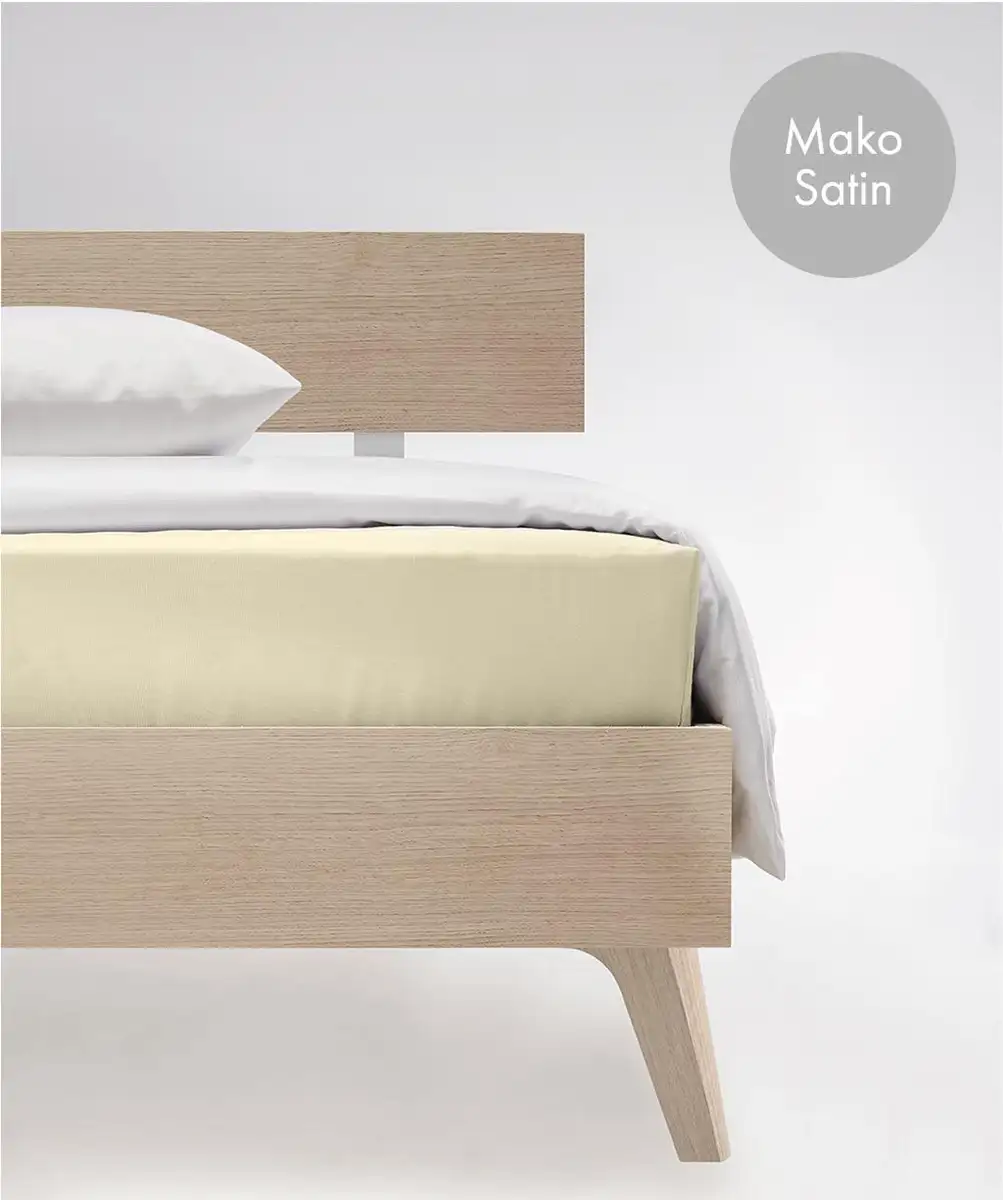 

Простыня на подгонке fleuresse "Цвета в размерах. 90x200, 140x200 или 180x200 см", Мако Сатин, для матрасов высотой до 23 см, плоская простыня, натяжная простыня 160х200 см, 1 шт., цвет vanille