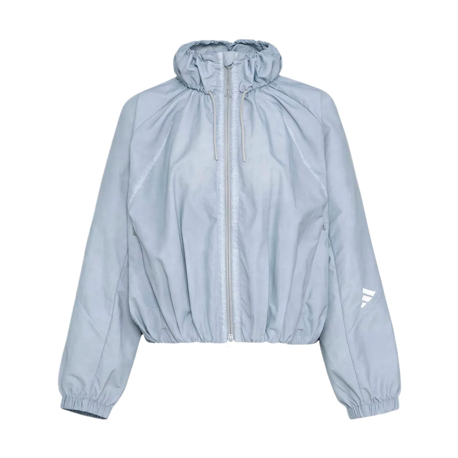 Adidas Куртка женская светло-серая с капюшоном