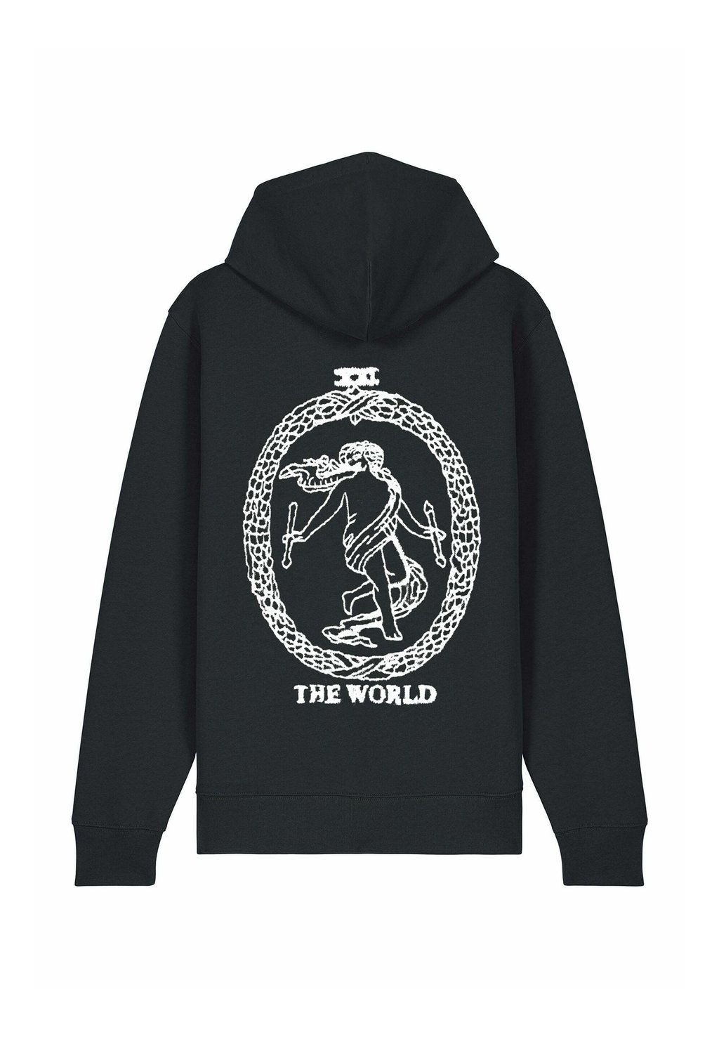 

Толстовка на молнии THE WORLD BACK EMBROIDERY Mira Paris, черный