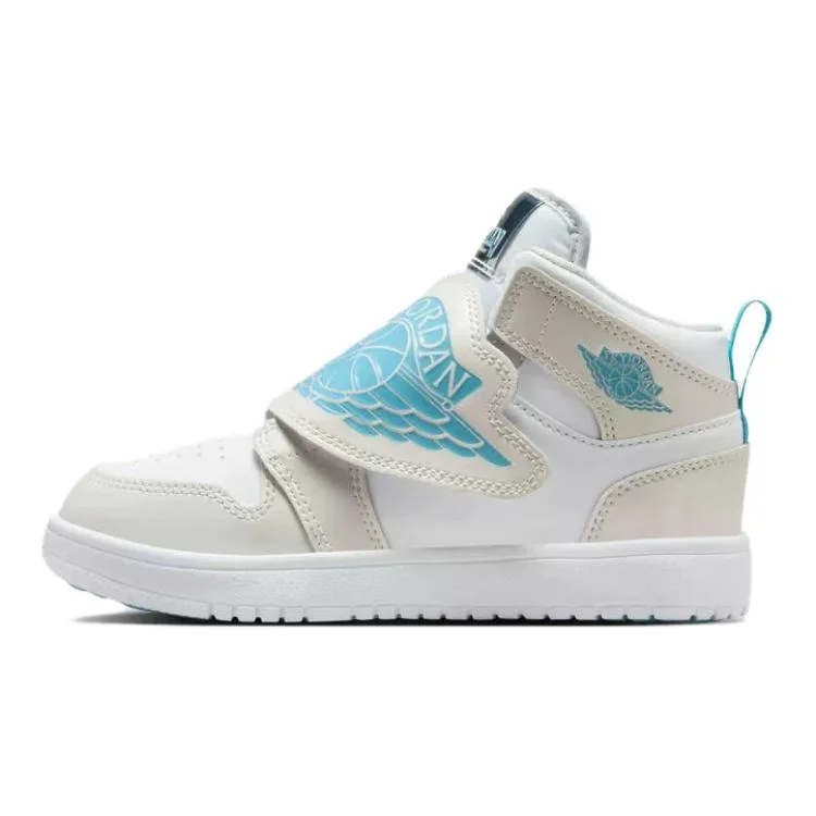 Jordan Детские баскетбольные кроссовки Sky 1 Fabric Mid top серо-белые для детей 3-7 лет
