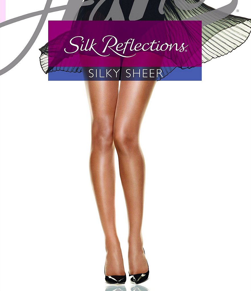 

Прозрачные чулочно-носочные изделия Hanes Silk Reflections, бежевый