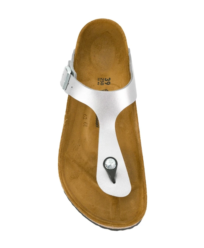 Босоножки Giza с принтом бирко флора Birkenstock, серый — фото 4