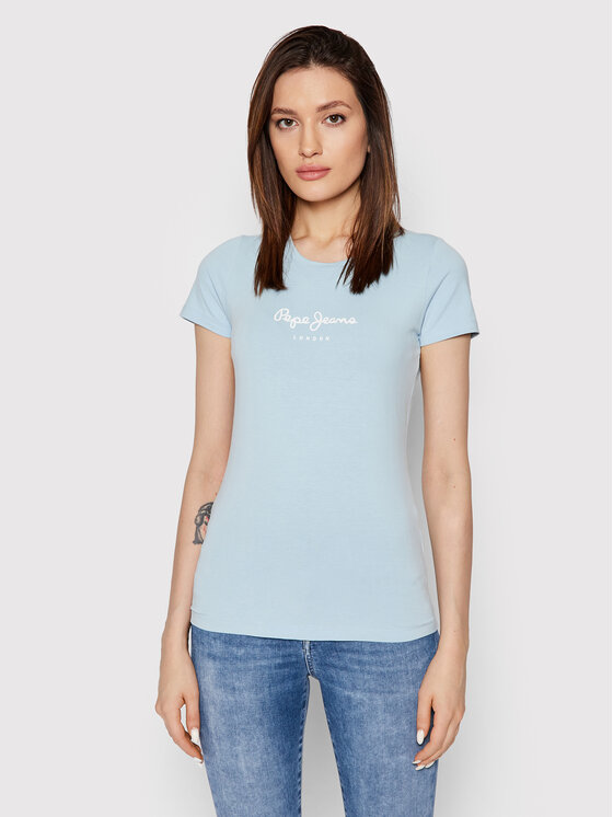 

Облегающая футболка New Virgina PL505202 Pepe Jeans, синий