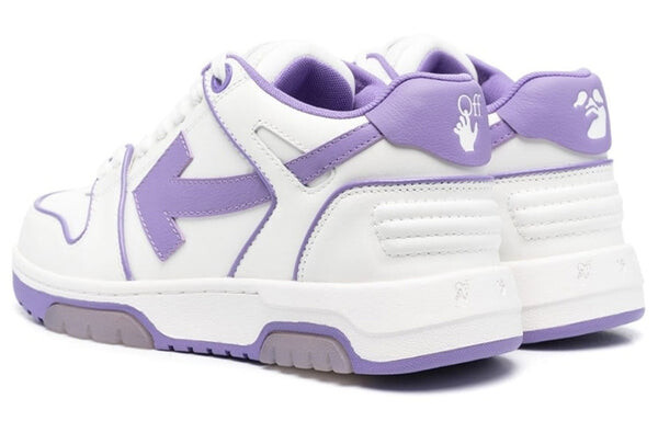 Кроссовки out of office low-top leather sneaker 'purple white' Off-White, фиолетовый — фото 4