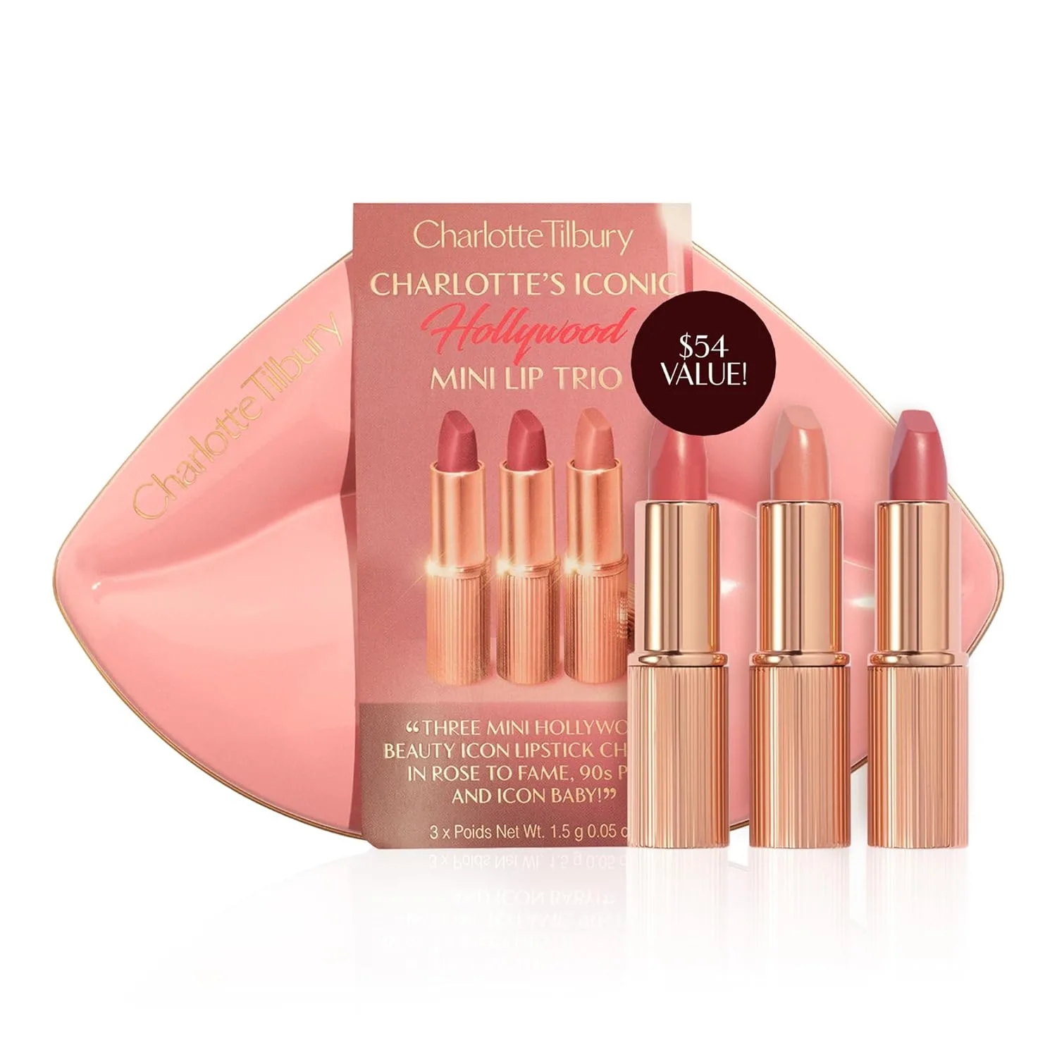 Помада Charlotte Tilbury KISSING - увлажняющая и питательная помада с светоотражающими пигментами для сияющего финиша и визуального увеличения объема губ., Multicolor
