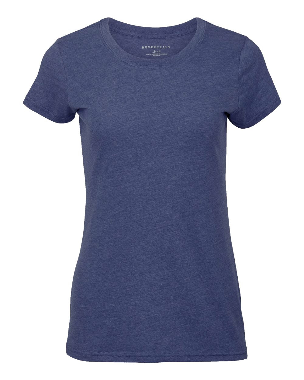 

Женская футболка из трехслойной ткани Boxercraft, цвет navy heather
