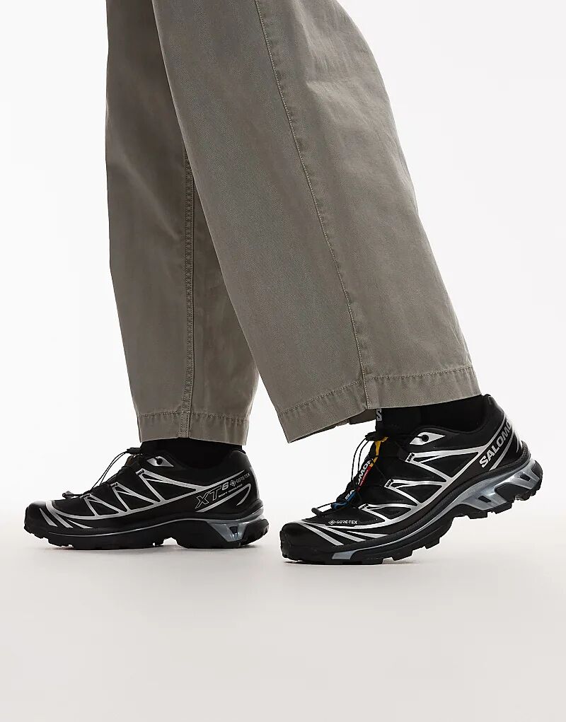 Кроссовки Salomon XT-6 GTX унисекс черного цвета
