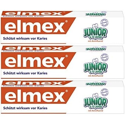 Зубная паста для детей 6-12 лет 75мл, Elmex
