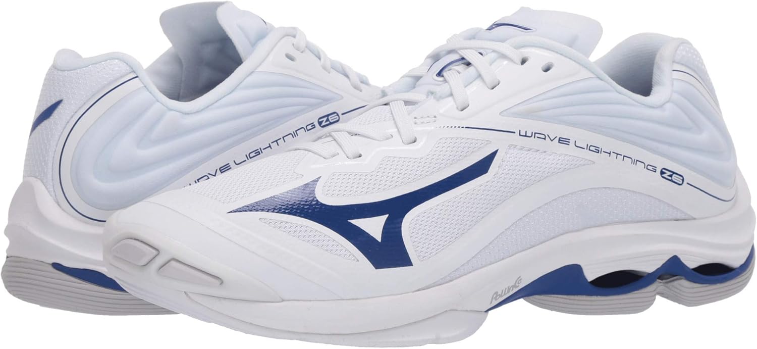 Мужские кроссовки Mizuno Wave Lightning Z6, белый/синий — фото 2