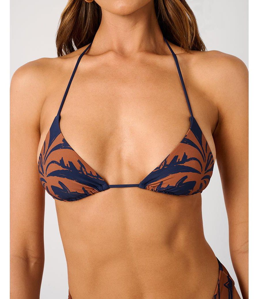 

Женский треугольный топ WeWoreWhat, Mid blue/clay