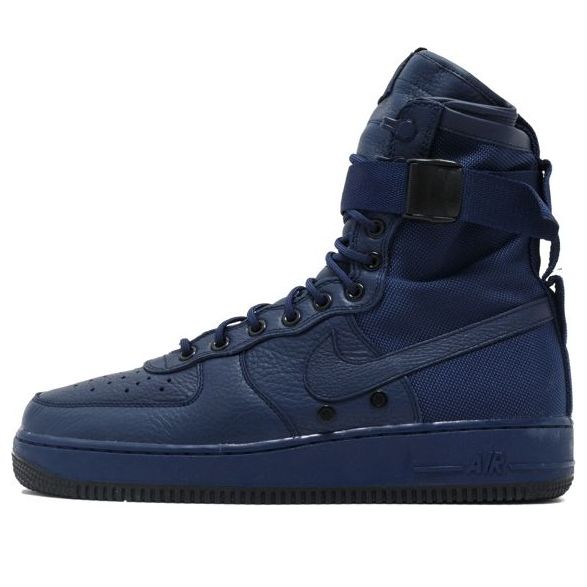 Кроссовки sf air force 1 высокие Nike, синий