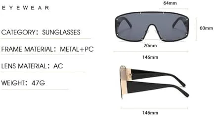 

Солнцезащитные очки большого размера без оправы, цельные, для женщин, с заклепками, для мужчин, винтажные, с защитой от УФ-излучения UV400. 2027 MTZJH, Purple