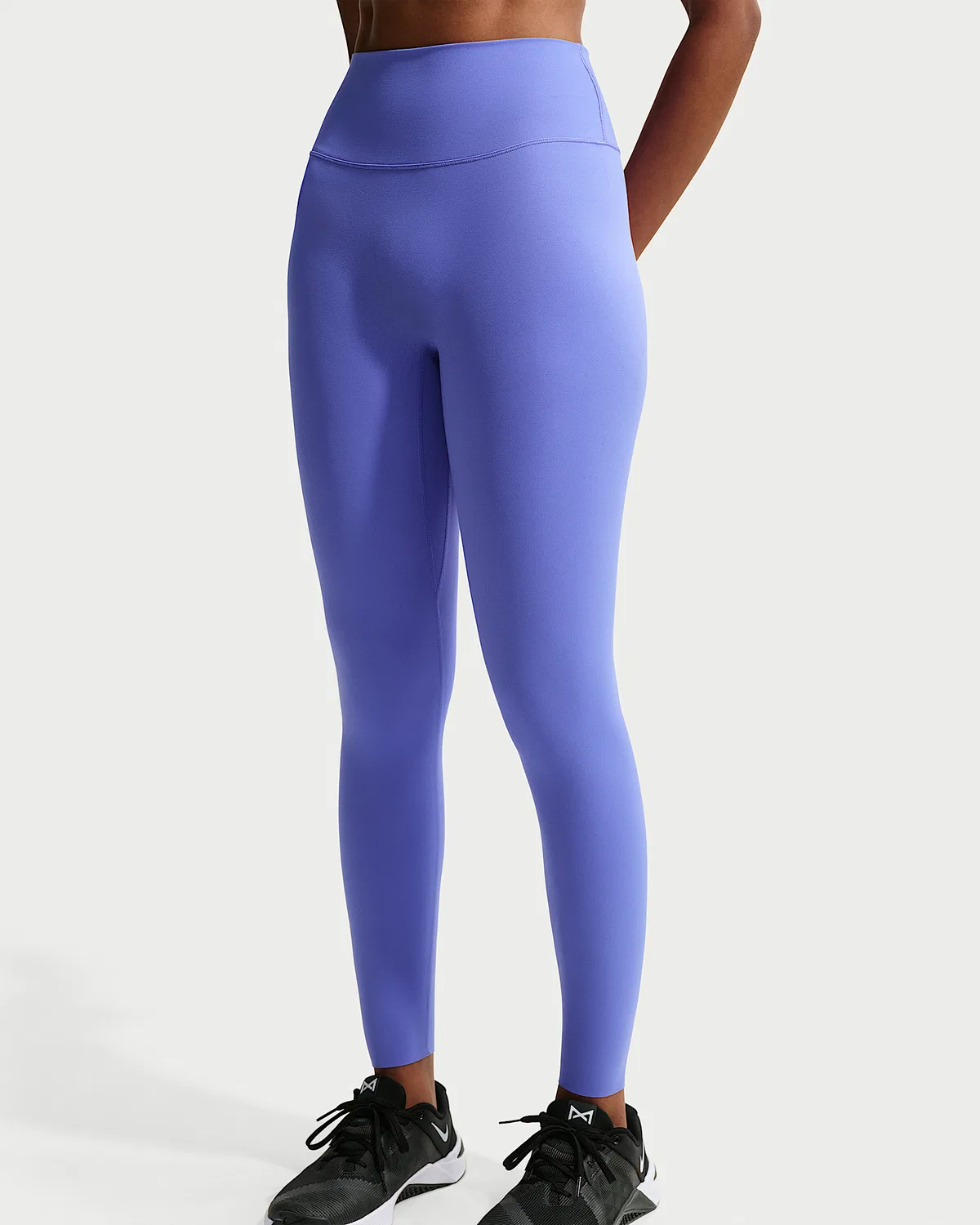 Женские леггинсы Nike Zenvy с высокой талией 7/8, без переднего шва, Sapphire/White — фото 2