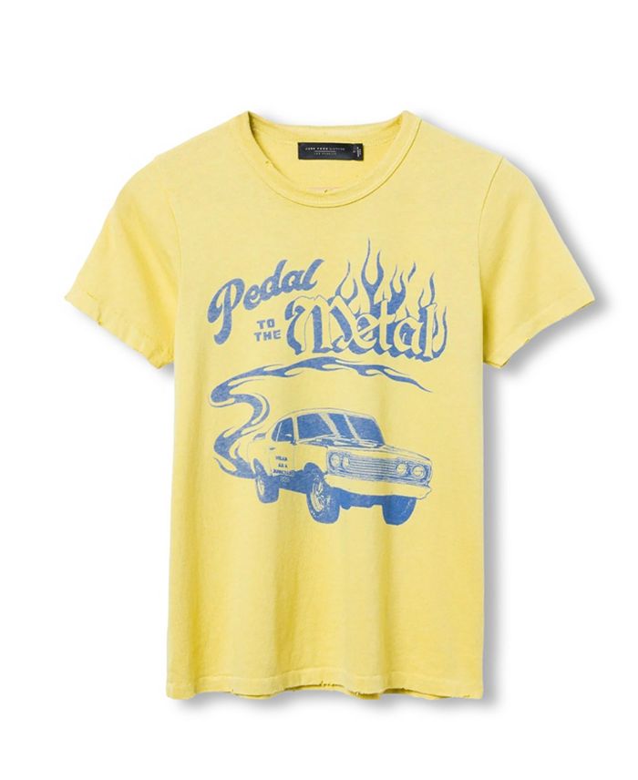 

Женская футболка Original "Pedal to the Metal" Junk Food Clothing, желтый