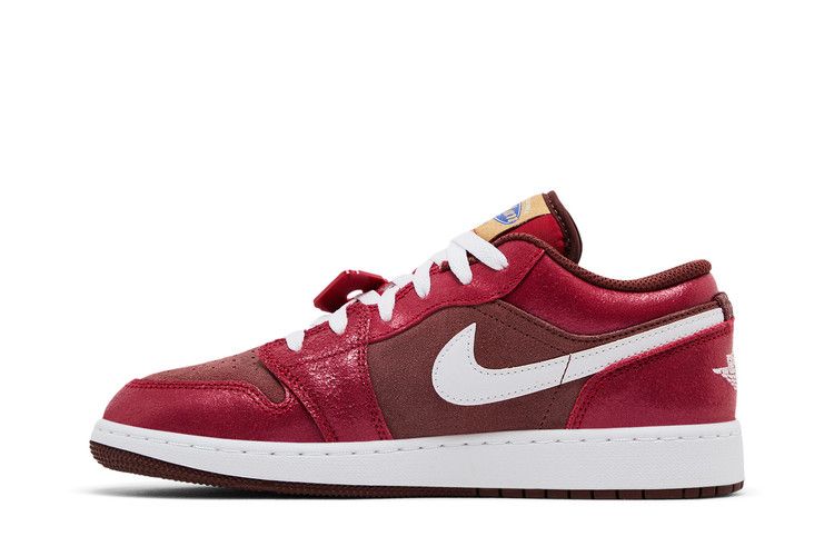 Кроссовки Air Jordan Air Jordan 1 Low GS 'Bread, Butter, & Sole', красный — фото 4