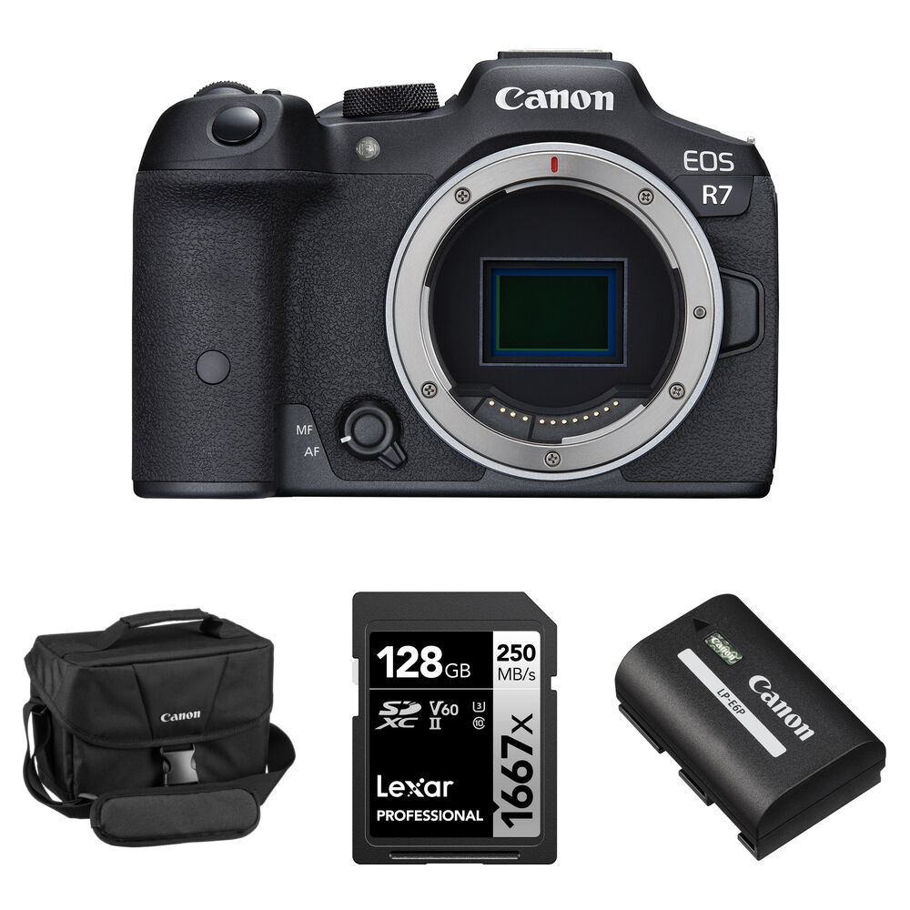

Беззеркальная камера Canon EOS R7 Mirrorless Camera with Essentials+ Kit