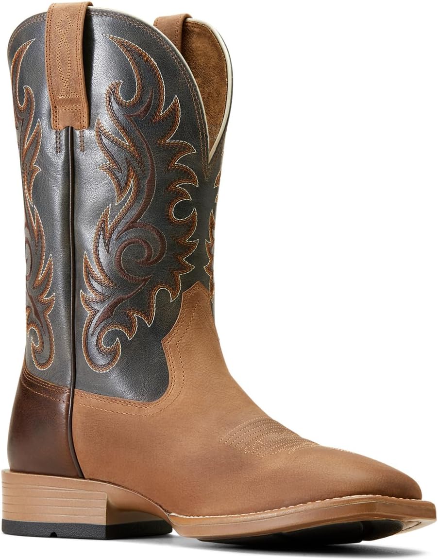 Мужские вестерн-сапоги Ariat Lasco Ultra, синий/коричневый/светло-коричневый — фото 3
