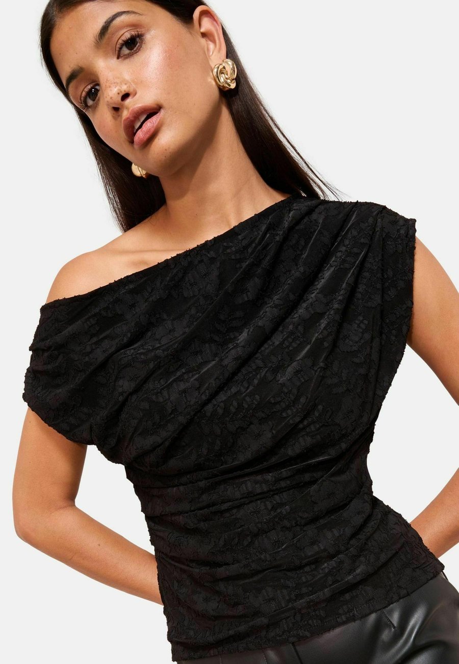 

Блуза Friends Like These REGULAR FIT OFF THE SHOULDER , Black Burnout/Black