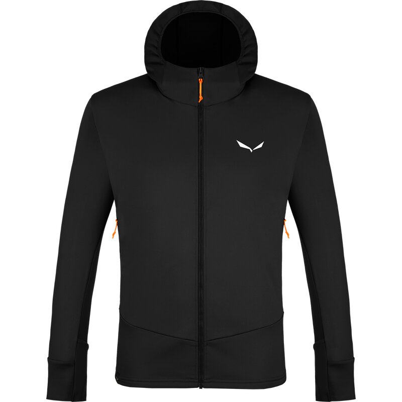 

Hooded sweatshirt puez pl m hd jacket Salewa, цвет black out