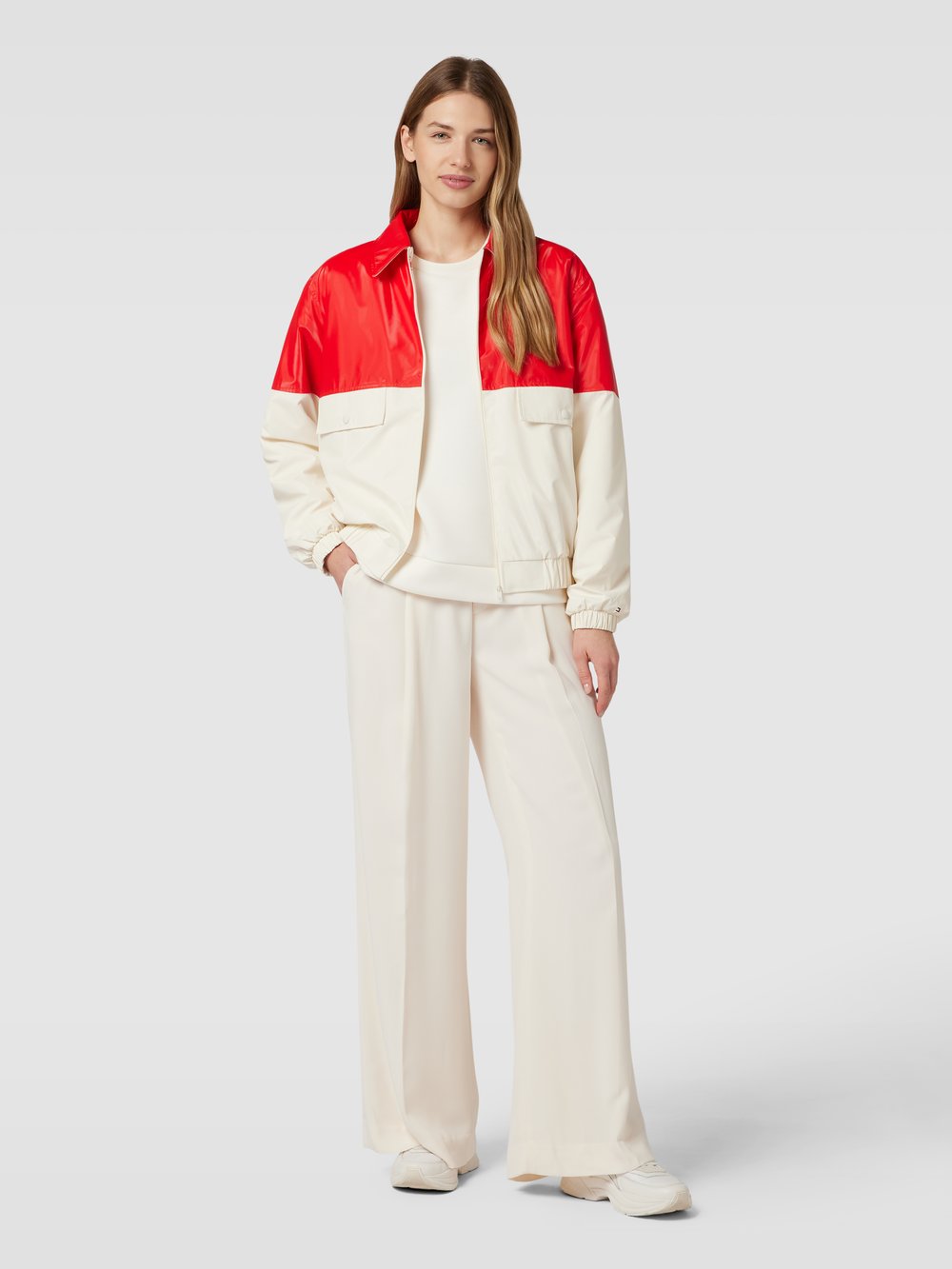 

Двухцветная куртка-бомбер модель «TERRY» Tommy Hilfiger, красный