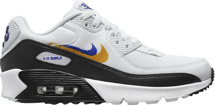 

Кроссовки Air Max 90 GS 'Double Swoosh - White Gold Royal', белый