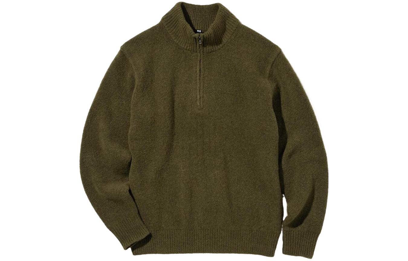 

UNIQLO Мужской трикотаж, цвет 57 dark olive