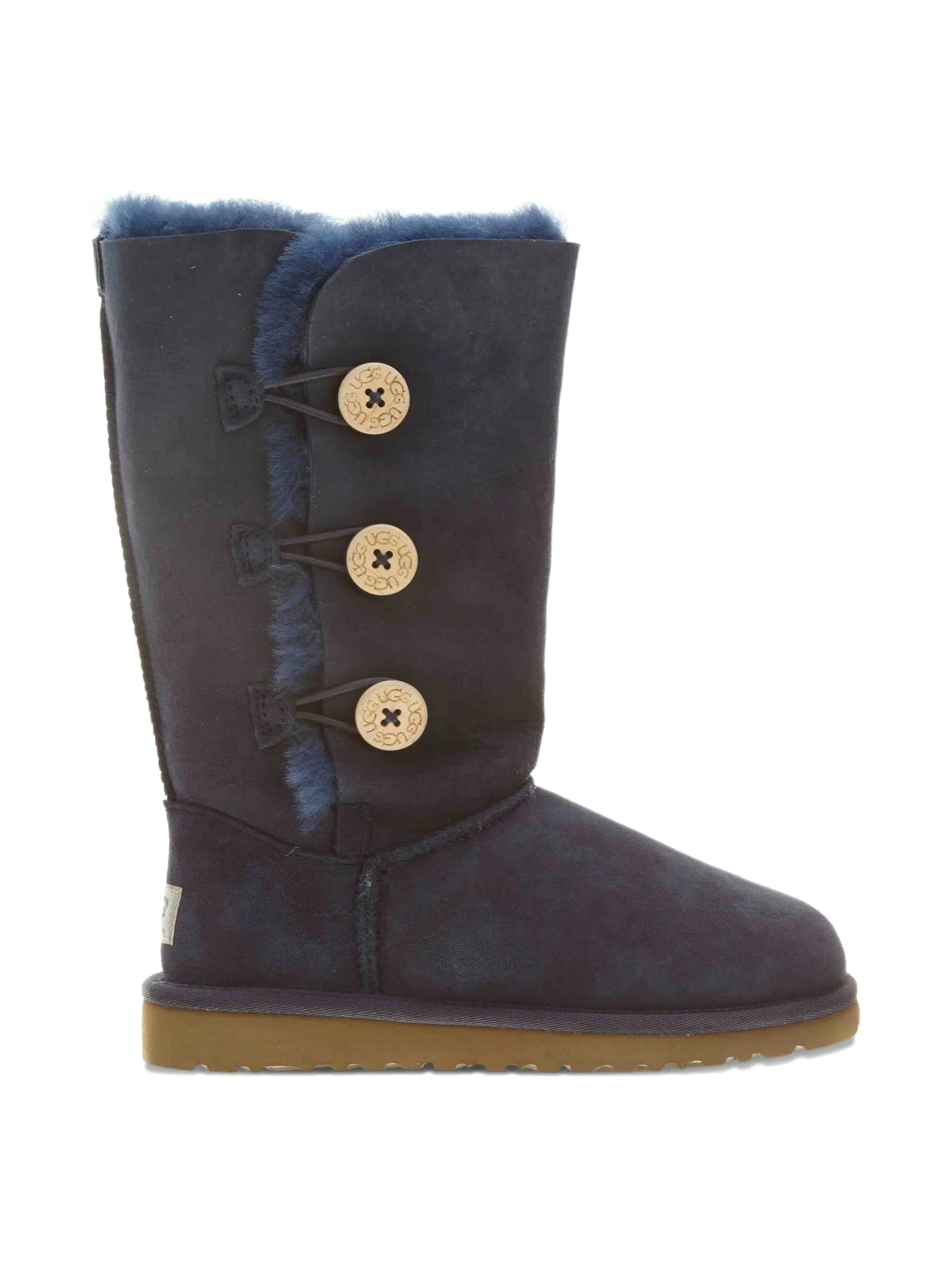 Угги Bailey Button Triplet Ugg Kids, синий — фото 2