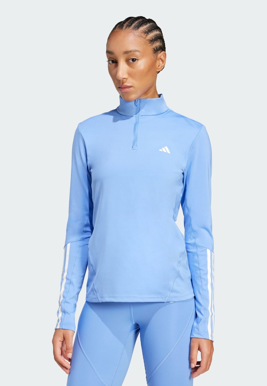 

Футболка с длинным рукавом Adidas Performance, светло-голубой
