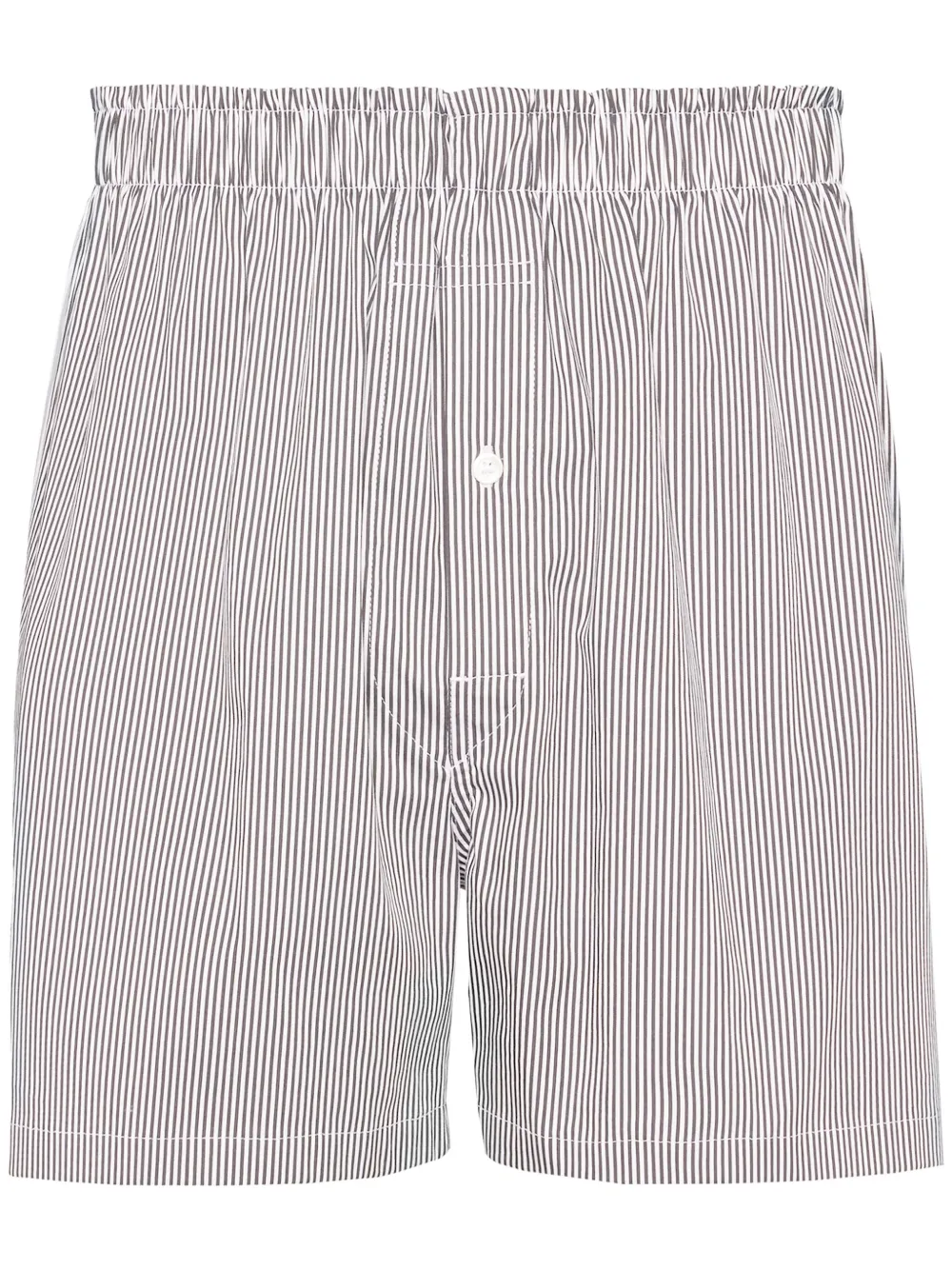 

Полосатые шорты с эластичным поясом MAISON MARGIELA, белый