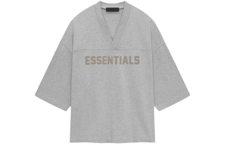 

Футболка из хлопка с тиснением логотипа Fear Of God Essentials, серый